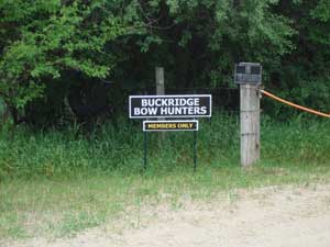 Buckridge Bow Hunters Entrance